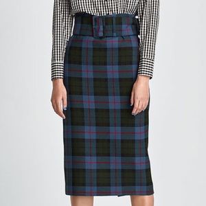 Zara plaid skirt